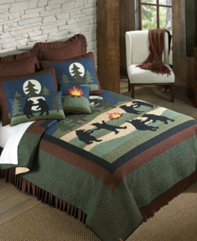 American Heritage Textiles Bear Dance Cotton Quilt Collection, King In Multi