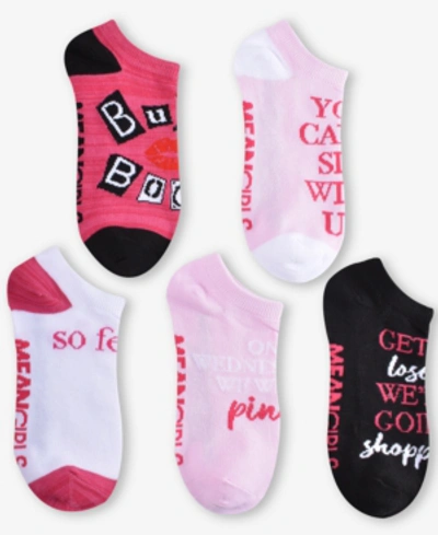 Planet Sox 5-pk. Mean Girls No-show Socks In Pink