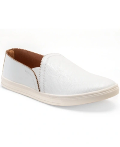 Sun + Stone Mariam Slip-on Sneakers, Created For Macy's Women's Shoes In White Snake