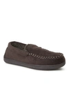 Dearfoams Niles Corduroy Moccasin Slipper In Coffee