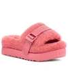 Ugg Pink Fluffita Shearling Slides In Pink Blossom