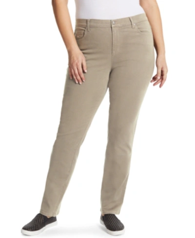 Gloria Vanderbilt Women's Amanda Jean Pant, In Regular & Petite Sizes In Hazelnut