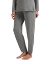 HUE PLUS SIZE SOLID CUFFED LOUNGE PANTS