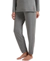 Hue Super-soft French Terry Cuffed Lounge Pants In Med. Grey Heather