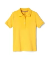 French Toast Big Kid Girls Short Sleeve Regular Fit Polo Shirt In Gold