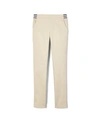 French Toast Plus Size Girls Contrast Elastic Waist Pull-on Pant In Khaki