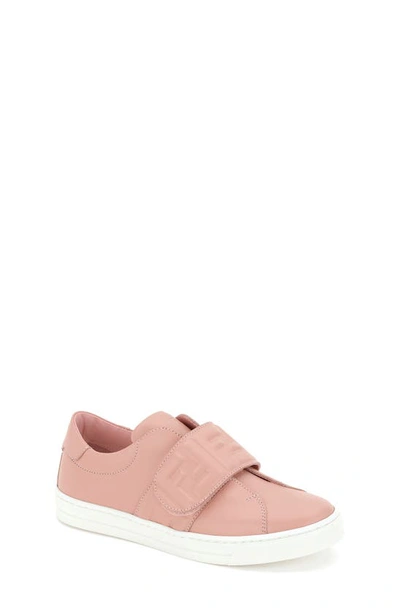 Fendi Kid's Ff Canvas Low-top Sneakers, Baby In F1gcj Pink