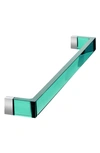 Kartell Short Acrylic Towel Rack In Aquamarine