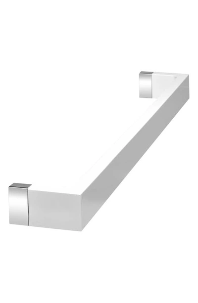 Kartell Short Acrylic Towel Rack In Glossy White