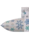 Eddie Bauer Ski Patrol Cotton Flannel 3-piece Twin Sheet Set Bedding In Snowflake