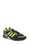 Adidas Originals Zx 1k Boost Sneaker In Black/ Yellow/ Silver