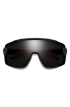 Smith Wildcat 135mm Chromapop(tm) Shield Sunglasses In Black Cinder/ Black