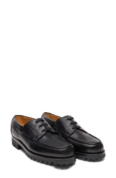 Jm Weston Deck Derby Shoe In Noir