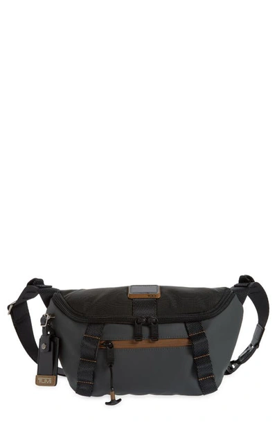 Tumi Alpha Bravo Squad Utility Water Resistant Crossbody Bag In Obsidian