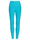 Alo Yoga High Waist Alosoft Lounge Leggings In Bright Aqua