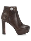 CHRISTIAN LOUBOUTIN JANIS SNAKESKIN-EMBOSSED LEATHER PLATFORM ANKLE BOOTS,400013906650