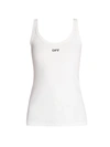 Off-white Off White Tank Top With Off Embroidery