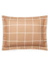 Polo Ralph Lauren Modern Equestrian Bedding Windowpane Sham In Camel