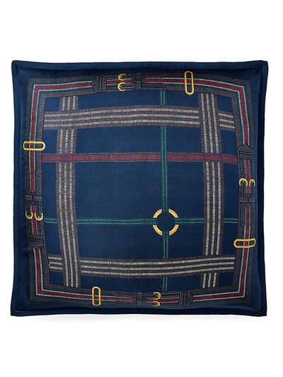 Ralph Lauren Ledbury Silk Pillow In Blue