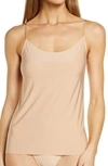 Commando Butter Scoop Neck Spandex Camisole In Beige