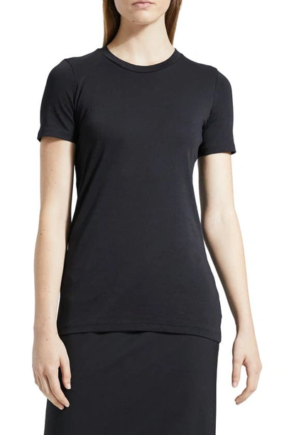 Theory Short-sleeve Pima Cotton T-shirt In Black