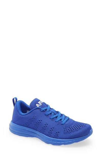 Apl Athletic Propulsion Labs Techloom Pro Knit Running Shoe In Cobalt