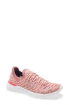 Apl Athletic Propulsion Labs Techloom Wave Hybrid Running Shoe In Magenta / Neon Peach / Melange