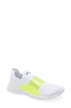 Apl Athletic Propulsion Labs Techloom Bliss Knit Running Shoe In White / Energy / Anthracite