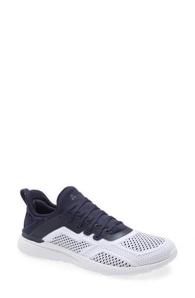 Apl Athletic Propulsion Labs Techloom Tracer Knit Training Shoe In White / Midnight