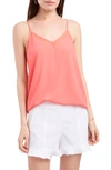 1.state Chiffon Inset Camisole In Cameo Coral