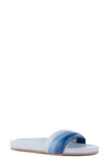Seychelles Low Key Slide Sandal In Blue Multi Leather