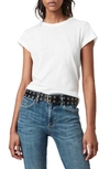 Allsaints Womens White Imogen Cotton-jersey T-shirt Xs/s In Chalk White