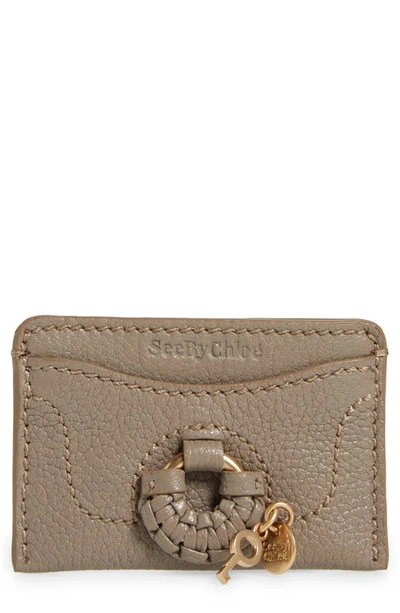 See By Chloé Hana Leather Cardholder In 38i Pottery Green