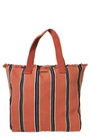 O'NEILL BEACHFRONT STRIPE COTTON TOTE,FA1495001