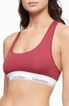 CALVIN KLEIN MODERN COTTON COLLECTION COTTON BLEND RACERBACK BRALETTE,F3785