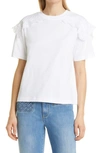 SEE BY CHLOÉ EMBELLISHED CREWNECK TOP,S21SJH42081