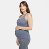 Nike Women's Dri-fit Tank Top (maternity) In Ashen Slate/black