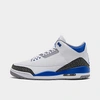 Nike Jordan Air Retro 3 Basketball Shoes In White/racer Blue/black/cement Grey