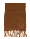 Max Mara Womens Cuoio Wsdalia Brand-embroidered Cashmere Scarf 1 Size
