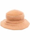 Barrie Distressed Bucket Hat In Braun