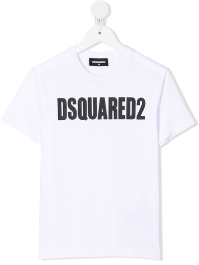 Dsquared2 Logo-print Short-sleeved T-shirt In 白色