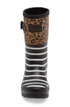 Joules Print Molly Welly Rain Boot In Tan Leopard Stripe