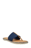 Andre Assous Elle Flip Flop In Navy Fabric