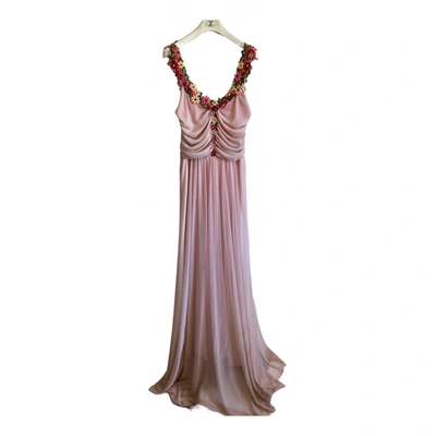 Pre-owned Mangano Maxi Dress In Pink