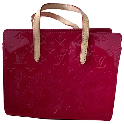Pre-owned Louis Vuitton Catalina Patent Leather Handbag In Pink