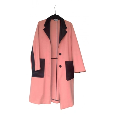 Pre-owned Mulberry Wool Coat In Pink