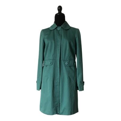 Pre-owned Marc Jacobs Trench Coat In Green
