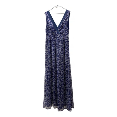Pre-owned Nenette Silk Maxi Dress In Blue