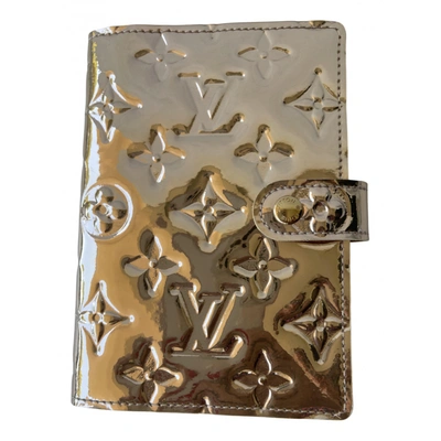 Pre-owned Louis Vuitton Leather Diary In Gold