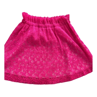 Pre-owned Msgm Mini Skirt In Pink